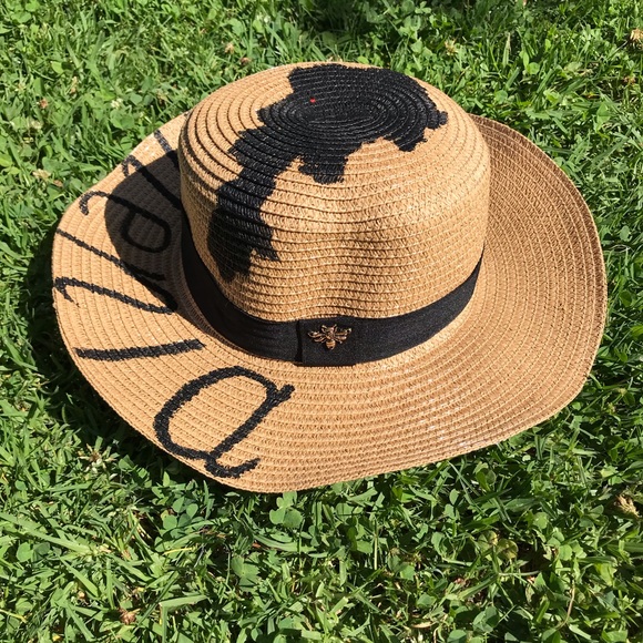 Armenian Fashion Handpainted Summer hat - Picture 2 of 5